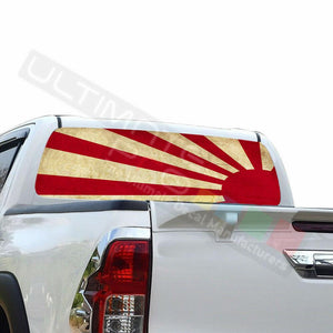 Flags Decal Window See Thru Stickers Perforated for Toyota Hilux 2016 2017 2018