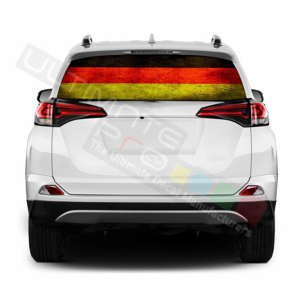 Flags Decals Window See Thru Stickers Perforated for Toyota RAV4 2018 2019 2020