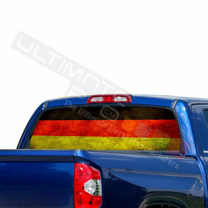 Flags Decals Window See Thru Stickers Perforated for Toyota Tundra 2016 2017 us