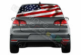 Flags Decals Window See Thru Stickers Perforated for Volkswagen Golf VW Old