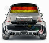 Flags Design Decals Rear Window See Thru Stickers Perforated for FIAT 500 2020