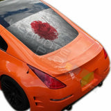 Flags Designs Decals Window See Thru Stickers Perforated for Nissan 350z 2019