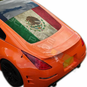 Flags Designs Decals Window See Thru Stickers Perforated for Nissan 350z 2019