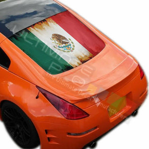 Flags Designs Decals Window See Thru Stickers Perforated for Nissan 350z 2019