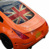 Flags Designs Decals Window See Thru Stickers Perforated for Nissan 350z 2019