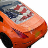 Flags Designs Decals Window See Thru Stickers Perforated for Nissan 350z 2019