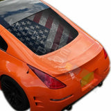 Flags Designs Decals Window See Thru Stickers Perforated for Nissan 350z 2019