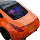 Flags Designs Decals Window See Thru Stickers Perforated for Nissan 350z 2019