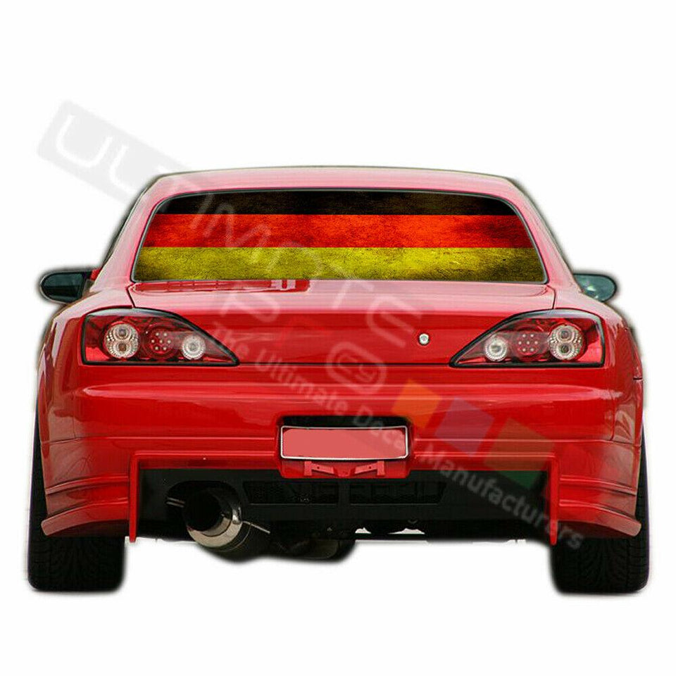 Flags Designs Decals Window See Thru Stickers Perforated for Nissan Silvia 2018