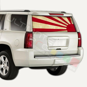 Flags designs Rear Window CThru Stickers Perforated for Chevrolet Tahoe 2020