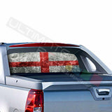 Flags Designs Rear Window See Thru Sticker Perforated for Chevrolet Avalanche