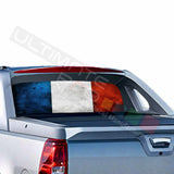 Flags Designs Rear Window See Thru Sticker Perforated for Chevrolet Avalanche