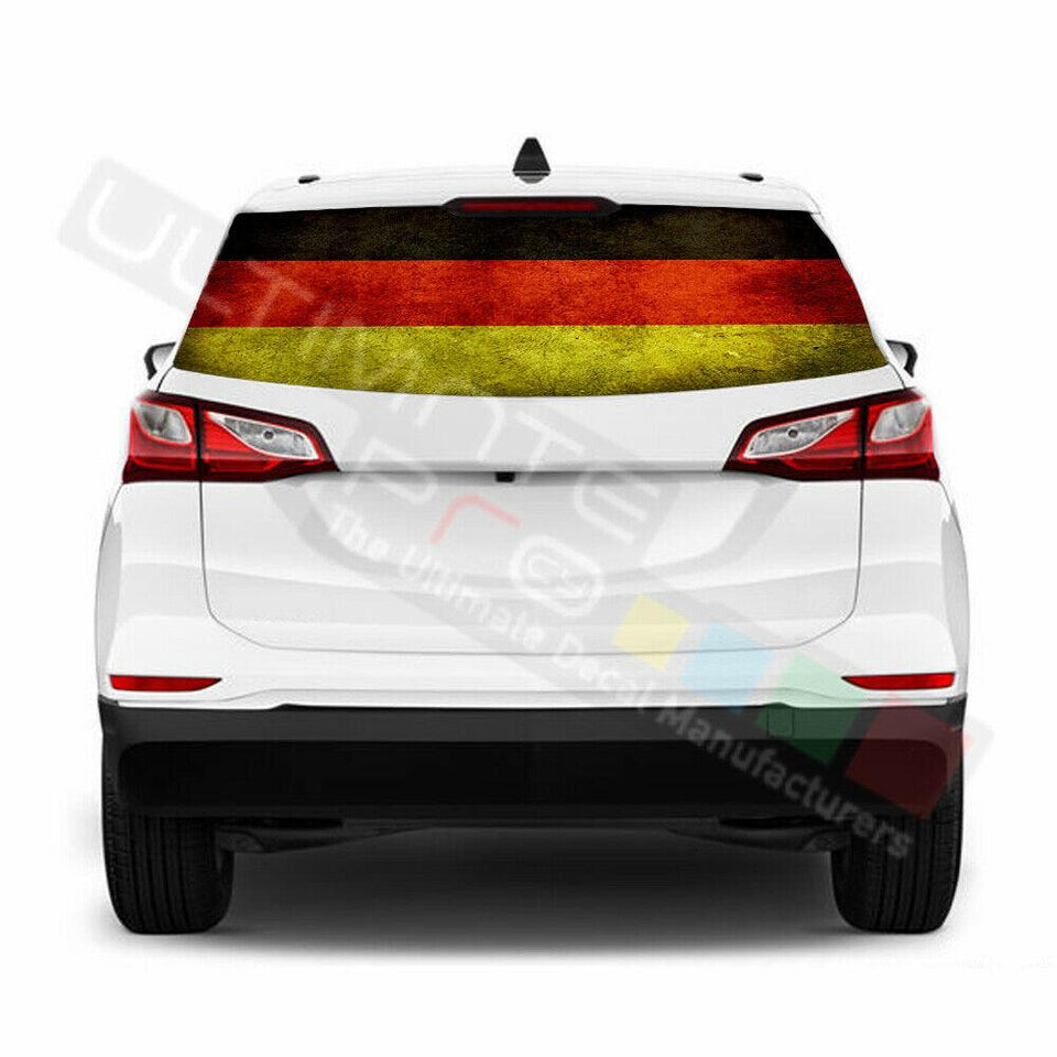 Flags designs Rear Window See Thru Stickers Perforated for Chevrolet Equinox