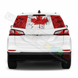 Flags designs Rear Window See Thru Stickers Perforated for Chevrolet Equinox