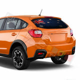 Flags Designs Window See Thru Stickers Perforated for Subaru Crosstrek 2017 2018