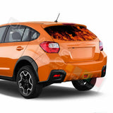 Flames Designs Window See Thru Stickers Perforated for Subaru Crosstrek 2017