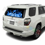 Flames Designs Window See Thru Stickers Perforated for Toyota 4Runner 2017 2018