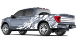 Nightmare's BED skull distorted Graphics Regular ab cab 2X Side design DECAL bar Sticker for Ford F150 wrap-thirteenth-generation decal CAB 2020 2021 2022XL XLT