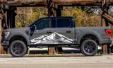 Giant high mountain mount door look wrap 14th Gen Graphic Graphics Crewcab cab 2X Side design DECAL bar Sticker for Ford F150 wrap-fourteenth -generation decal CAB 2020 2021 2022 2023 XL XLT