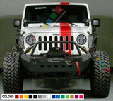 Full Body Stripe Graphing racing rally sticker for Jeep Wrangler JL 2018 2019