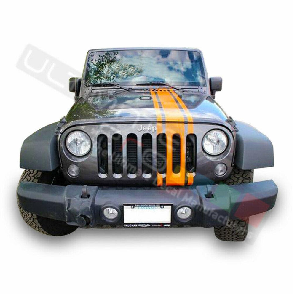 Full Body Stripe Graphing racing rally sticker for Jeep Wrangler JL 2018 2019