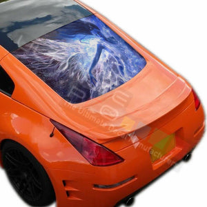 Girls Designs Decals Window See Thru Stickers Perforated for Nissan 350z 2019