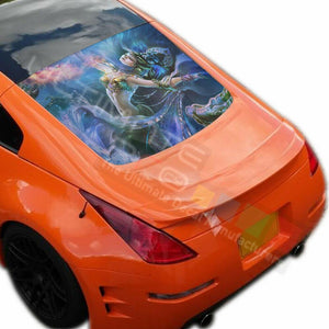 Girls Designs Decals Window See Thru Stickers Perforated for Nissan 350z 2019