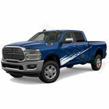 Graphic Brush Doors Stripes Wrap Decal Sticker for Dodge Ram Crew Cab 1500