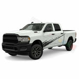 Graphic Brush Doors Stripes Wrap Decal Sticker for Dodge Ram Crew Cab 1500