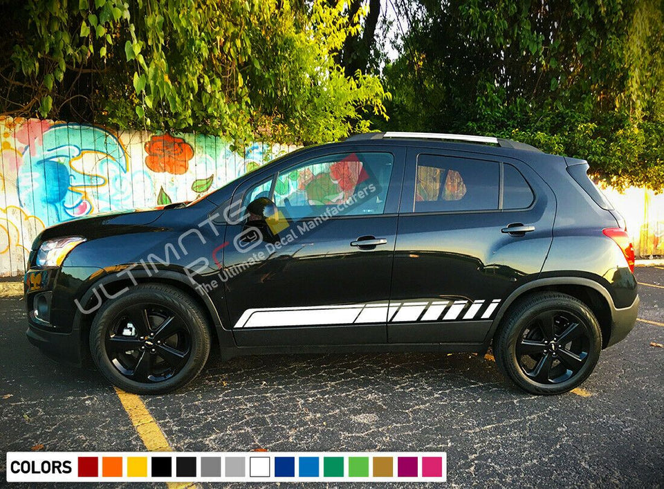 Graphic Decal Sticker Stripe kit for Chevrolet Trax Door Handle Mirror 2010 2013