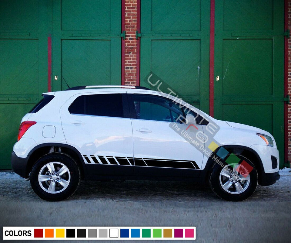 Graphic Decal Sticker Stripe kit for Chevrolet Trax Door Handle Mirror 2010 2013