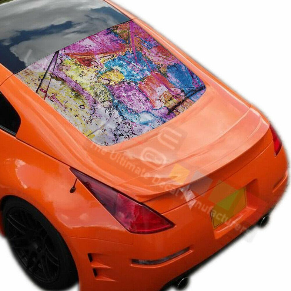 Graphic Designs Decals Window See Thru Stickers Perforated for Nissan 350z 2019