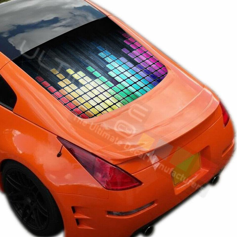 Graphic Designs Decals Window See Thru Stickers Perforated for Nissan 350z 2019