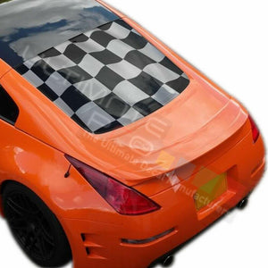 Graphic Designs Decals Window See Thru Stickers Perforated for Nissan 350z 2019