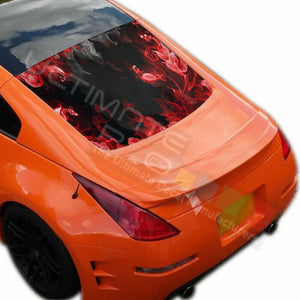 Graphic Designs Decals Window See Thru Stickers Perforated for Nissan 350z 2019