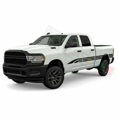 Horn Graphic Side Bed Stripes Decal Sticker for Dodge Ram Crew Cab 2500 SRT8 R