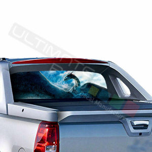 Hunting Designs Rear Window See Thru Sticker Perforated for Chevrolet Avalanche