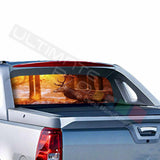 Hunting Designs Rear Window See Thru Sticker Perforated for Chevrolet Avalanche