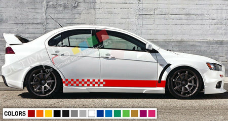 LIP Stripe kit For Mitsubishi lancer evolution evo 10 X SPOILER WING bumper 2011