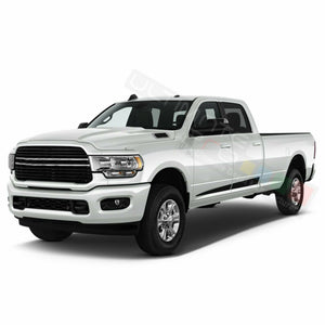 Lower Doors Edge Stripes Sport Wrap Decal Sticker for Dodge Ram Crew Cab 3500