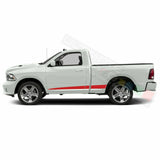 Lower Doors Edge Stripes Sport Wrap Decal Sticker for Dodge Ram Regular Cab 1500