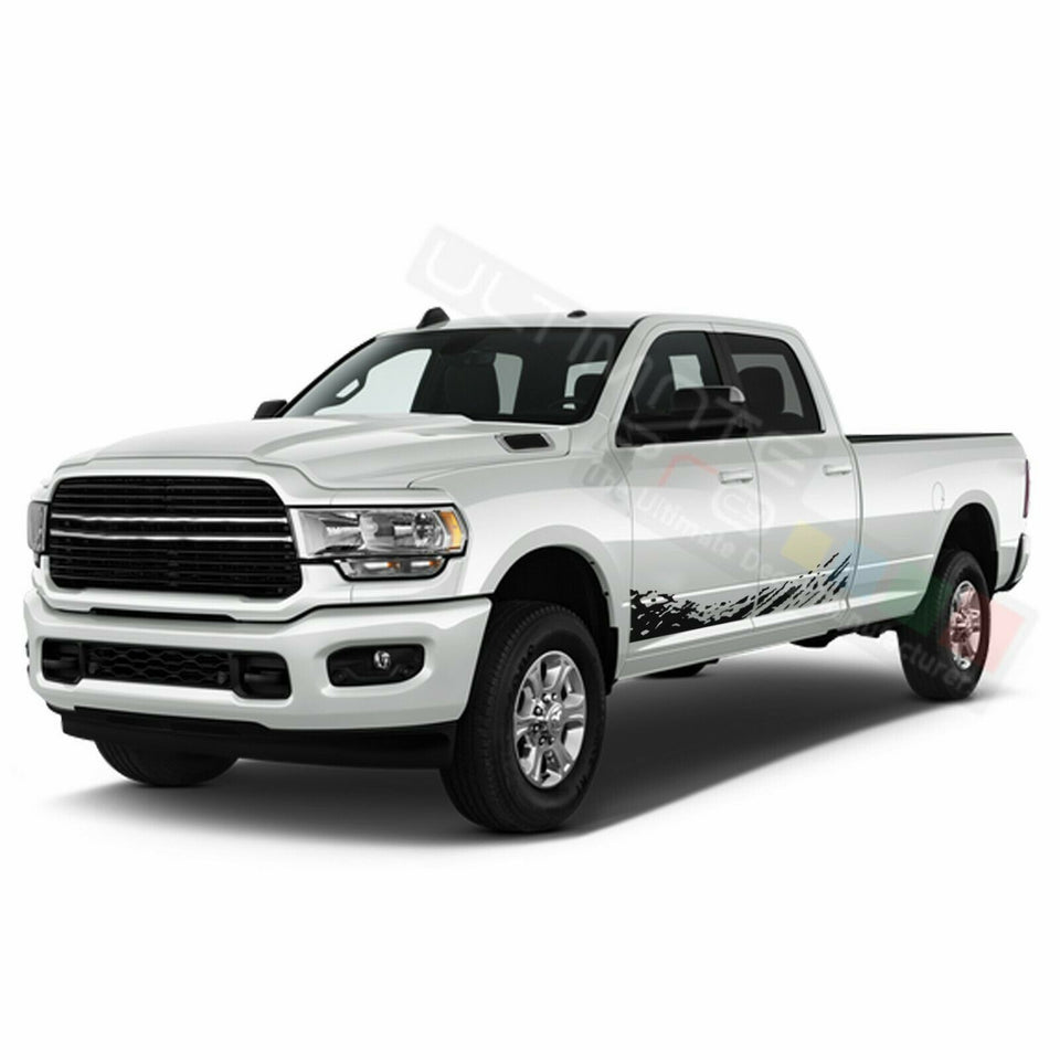 Lower Mud Splash Side Door Stripe Wrap Decal Sticker for Dodge Ram Crew Cab 2500