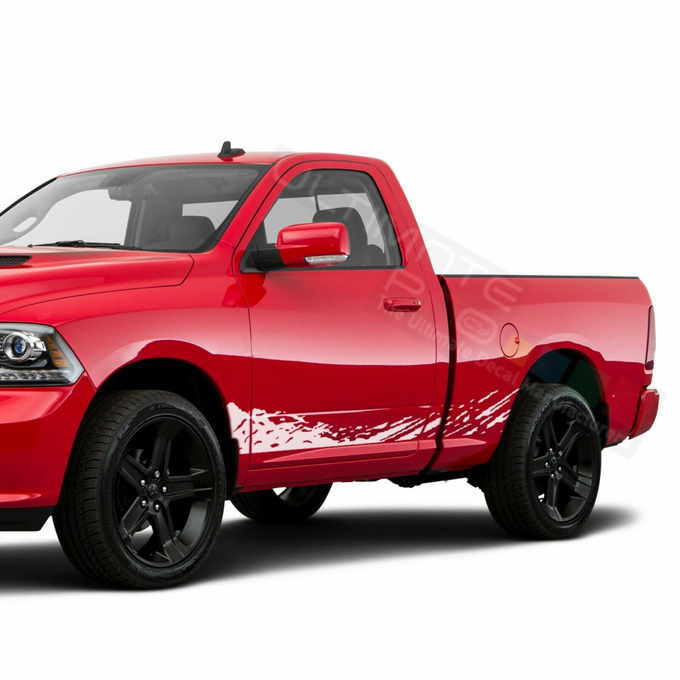 Lower Mud Splash Side Door Stripe Wrap Decal Sticker for Dodge Regular Cab 1500