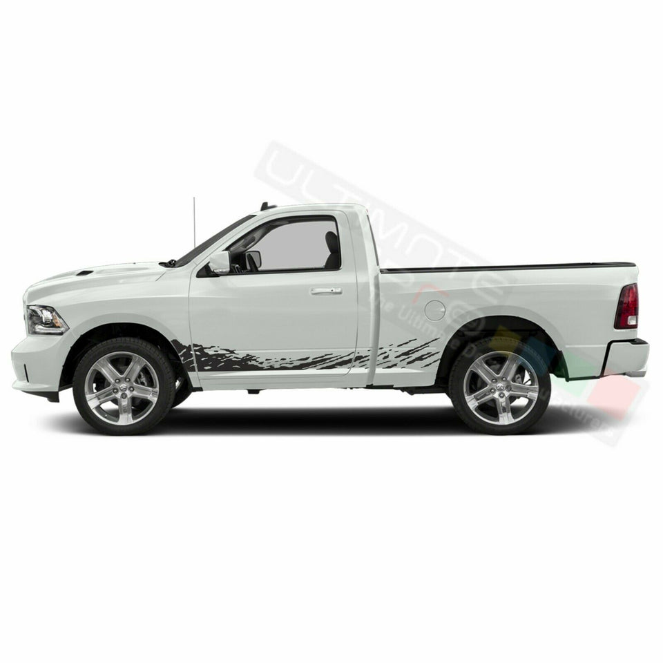 Lower Mud Splash Side Door Stripe Wrap Decal Sticker for Dodge Regular Cab 1500