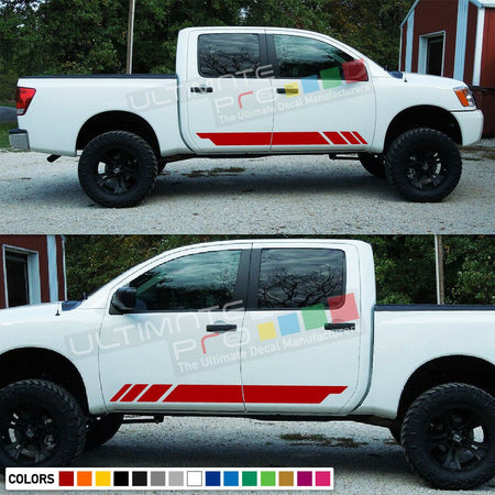 Lower Sticker Vinyl Side Stripes for Nissan Titan arm bush front to rear tune up