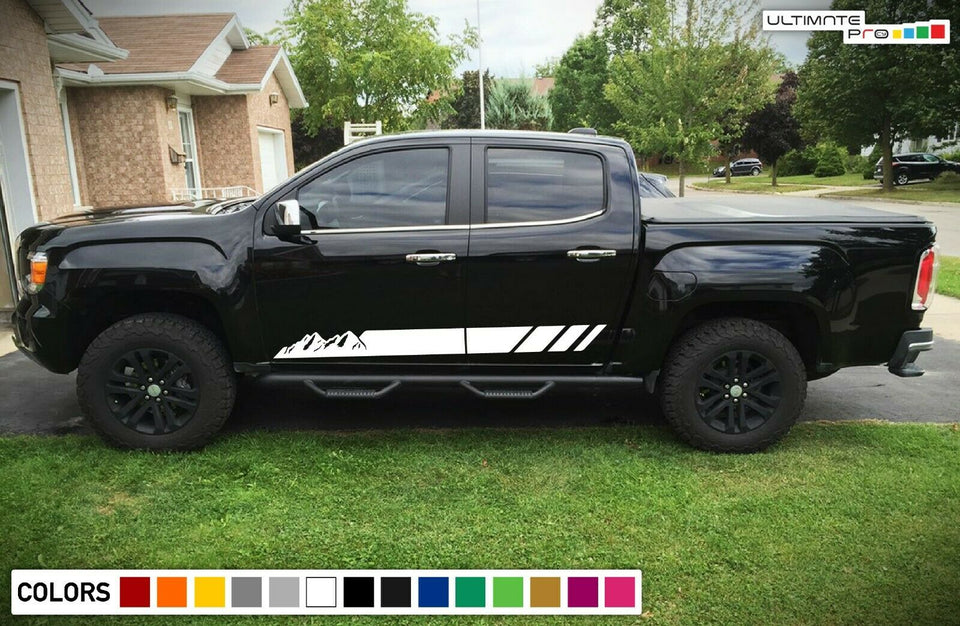 Mountain Sport Sticker Decal For GMC Canyon Mirror hood Light 2015 - 2019 4x4