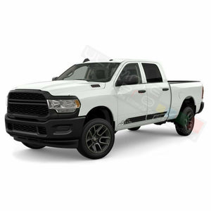 Mountains Graphic Side Doors Stripes Decal Sticker for Dodge Ram Crew Cab 2500