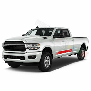 Mountains Graphic Side Doors Stripes Decal Sticker for Dodge Ram Crew Cab 3500