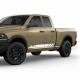 Mountains Graphic Side Doors Stripes Decal Sticker for Dodge Ram Quad Cab 1500