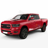 Mud Splash Side Doors Stripes Wrap Decal Sticker for Dodge Ram Crew Cab 1500